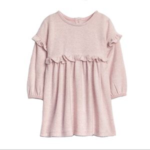 Gap Softspun Ruffle Dress, Pink